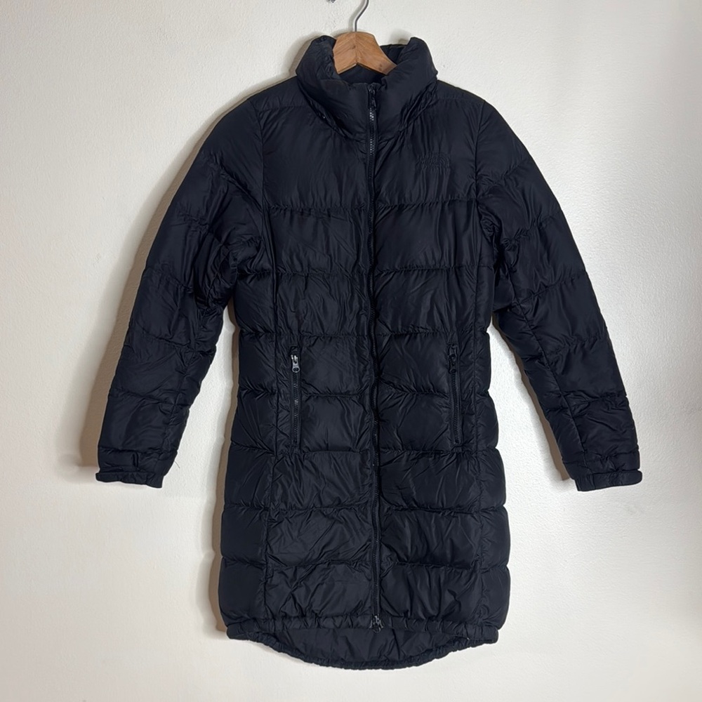 The North Face Metropolis III 550 Down Long Quilt Coat‎ Parka Black Size XS cozy